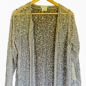 NWT Coldwater Creek Sequin Embellished Top